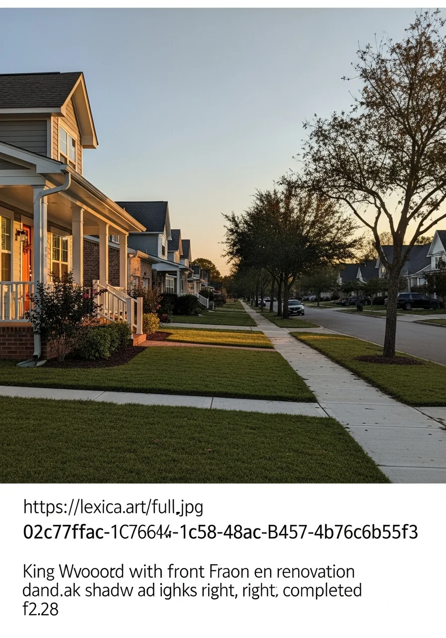 Kingwood homeowner at their established property, representing the community-oriented residential character of the area.