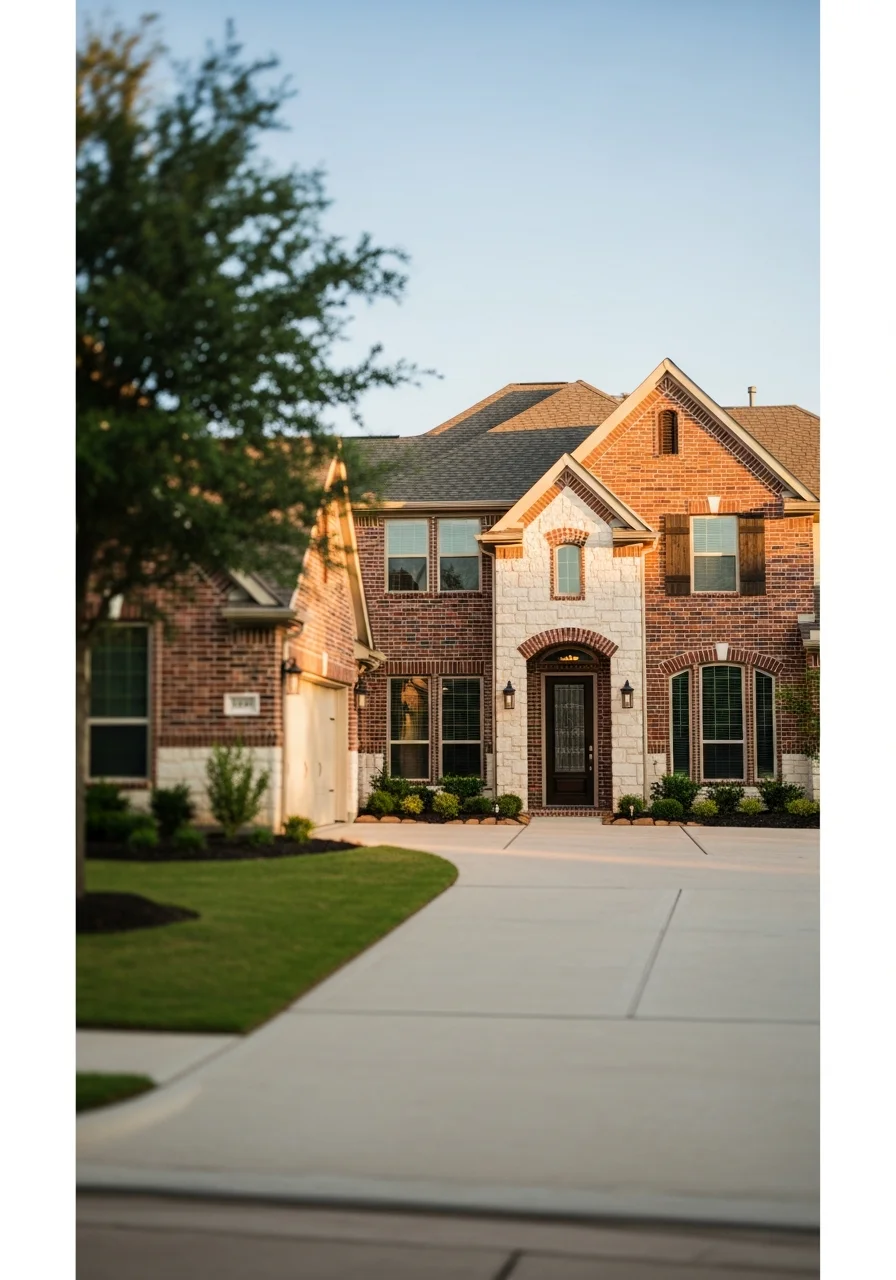 Tomball homeowner at their property entrance, representing the diverse residential character of the established community.